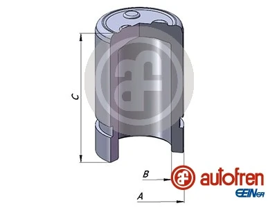 Piston, brake caliper